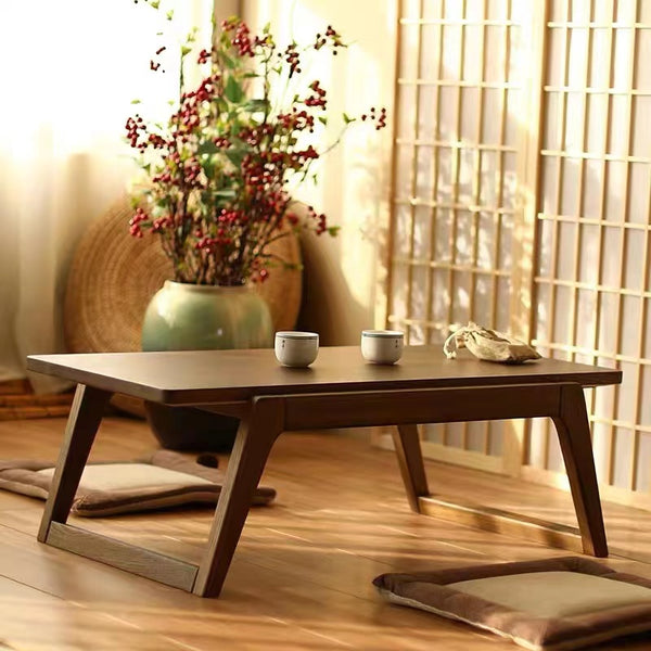 無垢材テーブル 和風 畳 和室 シンプル 高級感 ローテーブル 