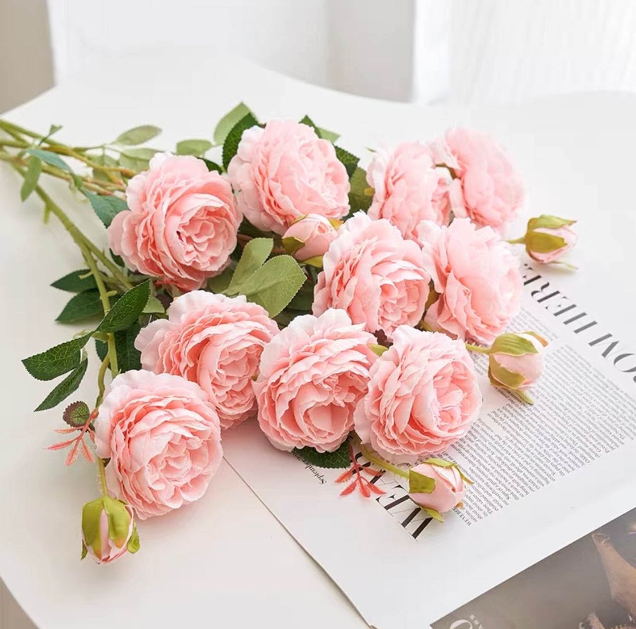 インテリア アートフラワー 花束 プレゼント 造花 ウエスタンローズ