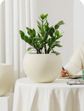 セメント植木鉢　オシャレ樹木鉢 インテリア　　高級感　造花　ナチュラル　造木　自然　植物鉢　大型緑植物鉢　