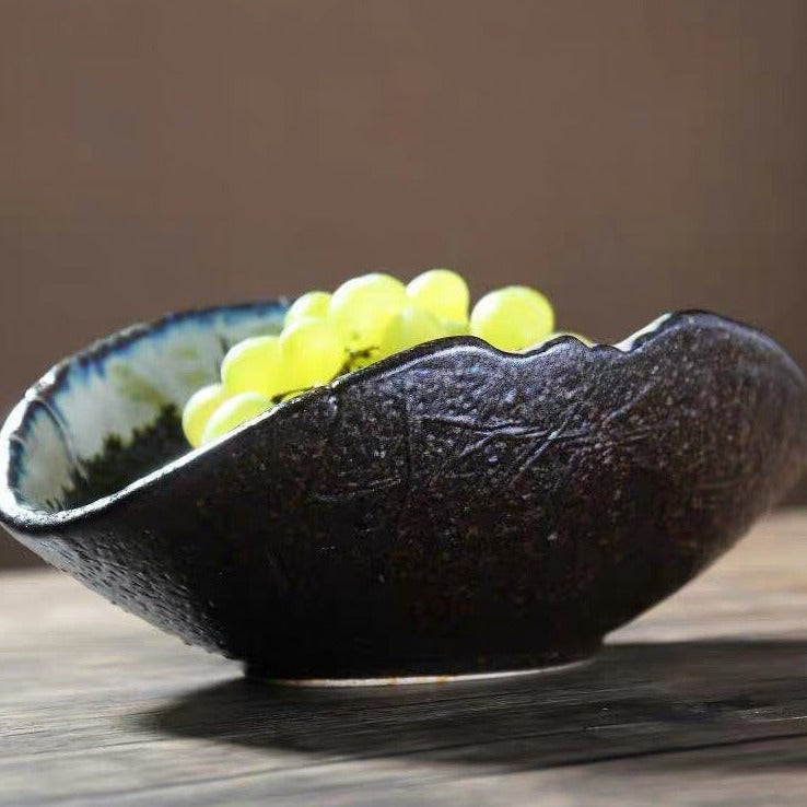 セラミックボウル　オシャレ貝殻の形お碗　お皿　キッチン　陶器　料理　サラダトレイ　パスタ用品