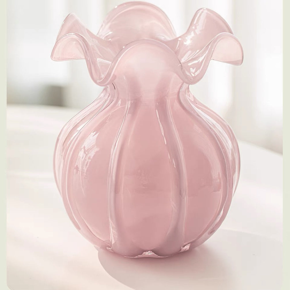 花器 北欧デザイン フラワーベース 花瓶 　花型　雑貨　植木鉾グラス　ガラス　透明　ボトル　生け花　インテリア　オシャレ 壺型
