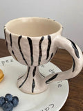 マグカップ　カフェカップ　コーヒーカップ　キチン　アーティスト　陶器　ライフグッズ　食器
