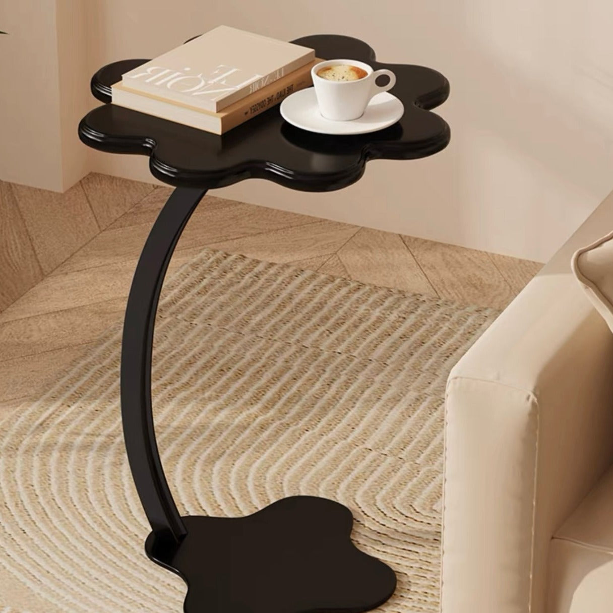 サイドテーブル 　シンプル　インテリア　オシャレ　ソファーテーブル　曇の形テーブル