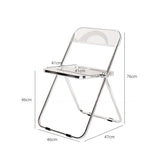 透明な折りたたみ椅子 アクリル椅子  クリエイティブファッション