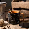 蓋付き スプーン付きマグカップ　陶器　オシャレ　インテリア 雑貨 カフェコップ マグカップ コーヒーコップ  セラミック