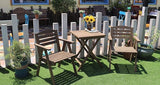 天然木　樅木製折りたたみテーブル　椅子　チェア　ガーデンテーブル　サイドテーブル