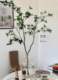 人工樹木　観葉植物　花瓶　グラス　緑植物　インテリア　オシャレ　造花　造木　ツバキ　樹　室内　自然