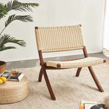 折り畳み椅子　無垢材　天然木　インテリア　チェア　リビングルーム　編み　木製　レザー　スツール　おしゃれ　